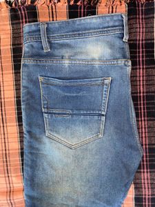 Washed Blue Ripped Slim-Fit Jeans – Rugged Street