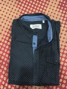 Men Black Half Sleeve Shirt