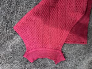 Maroon Knit Sleeveless Top