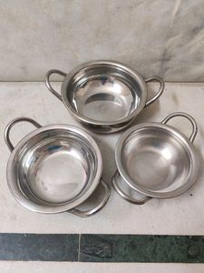 Set Of 3 Handis With Lids