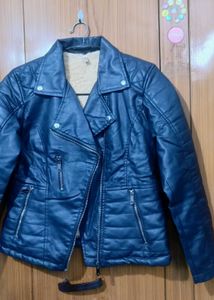 Stylish Black Faux Leather Jacket