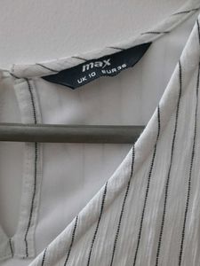 Striped Embroidered Jumpsuit