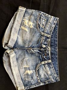4 Ripped Denim Shorts