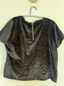 Black Velvet Top