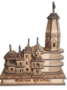 Ayodhya Ram Mandir Wooden Model