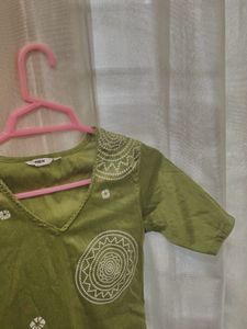 2 Kurta Green And Pink