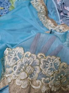 Elegant Blue Saree