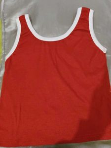 Red Sleeveless Tank Top