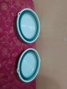 2 Small Folding Tubs