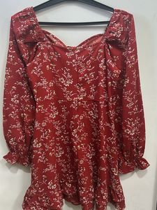 Floral Print Mini Dress