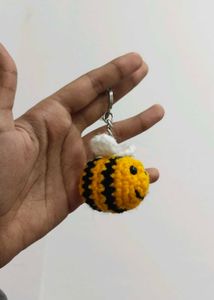 Crochet Bee Keychain 🐝