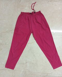 PINK COTTON PANTS
