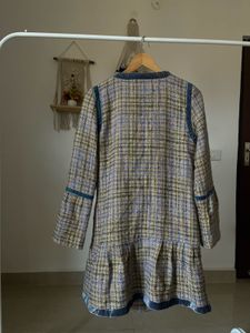 CHANEL Woven Tweed Jacket Shift Dress