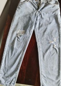 Ripped Light Wash Jeans