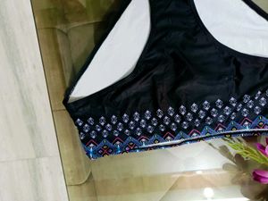 Black Elegant Print Penty