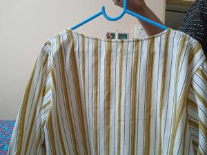 Striped V-Neck Top