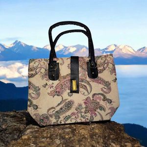 Vintage Pattern Glam Tote Bag