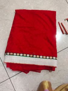 Beautiful Red Colour Saree
