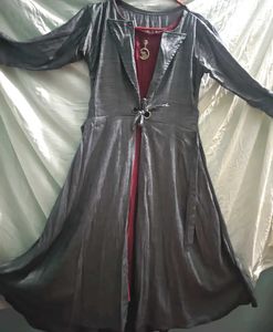 Gray &amp; Red Dress Set