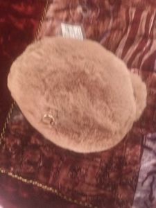 Fuzzy Bear Head Pillow
