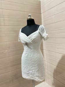 Pintresty 🌸White Eyelet Mini Dress