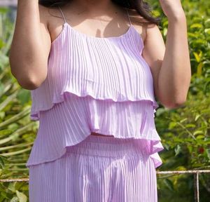 Lavender Pink Cord set for women