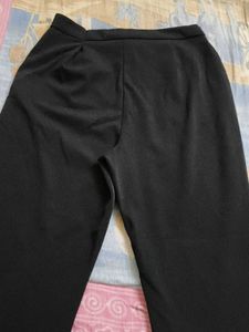Black Flare Leg Trousers