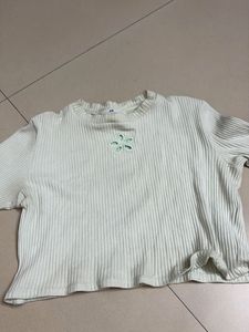 Cute Green Ribbed Top
