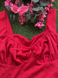 Red Crop Top