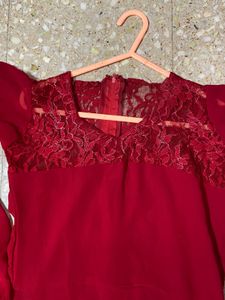 red gown
