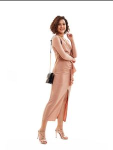 Lurex Bodycon red Carpet Dress