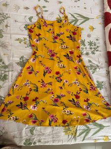 Yellow Flare Dress