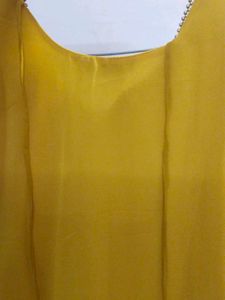 Yellow Embellished Kurti