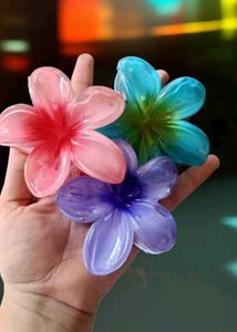 Flower Hair Claws 2 Pcs