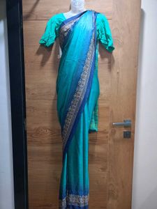 Beautiful Turquoise Saree💙