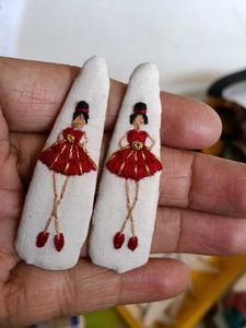 Handmade Embroidery Hair Clip