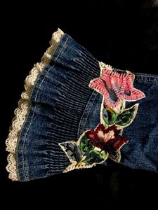 Girls Embellished Flared Jeans