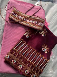 Kohinoor Light Weight Party Wear Saree With Belt