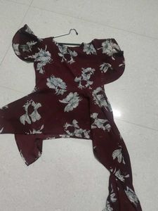 Floral Print Flowy Top