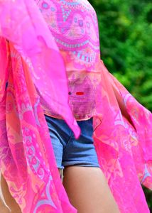 Stylish Off Shoulder Printed Kaftan Top