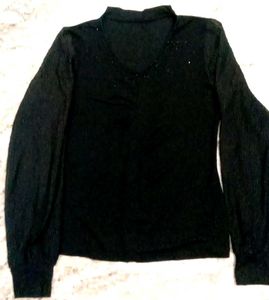 Black Long Sleeve Top