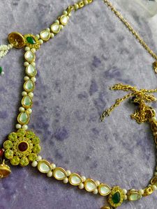 Kundan &amp; Pearl Headpiece
