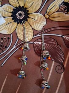 Statement Silver Earrings Set