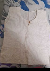 Pack Of 2 Pure Cotton Kurtas + Free Girls Top