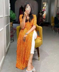 Rajsthani Print  Kurta With Freebie 🎁