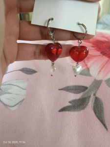 Heart Drop Earrings