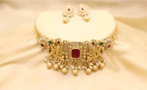 Gold-toned Necklace &amp; Earring Set