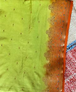 Green Semi Silk Saree