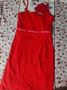 Red Calvin Klein Dress