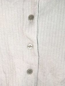 🇰🇷 Style Crop Cardigan Ribbed Grey